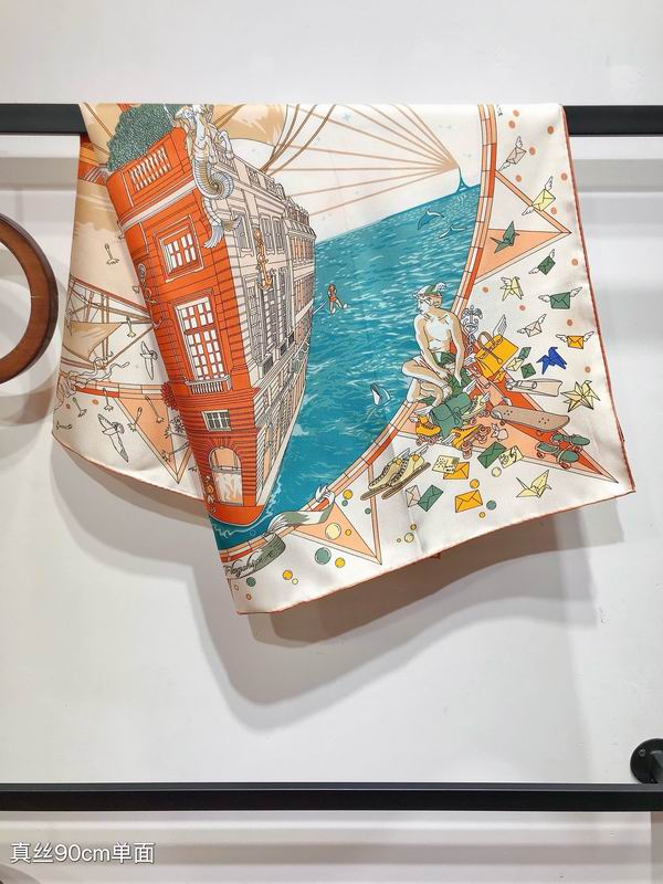 Hermes silk  scarf 90X90cm E02 (2)