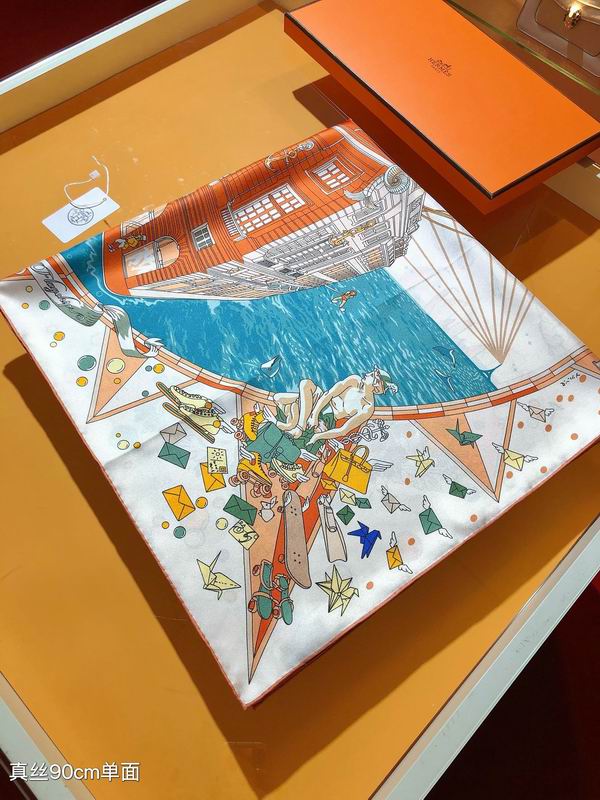 Hermes silk  scarf 90X90cm E02 (4)