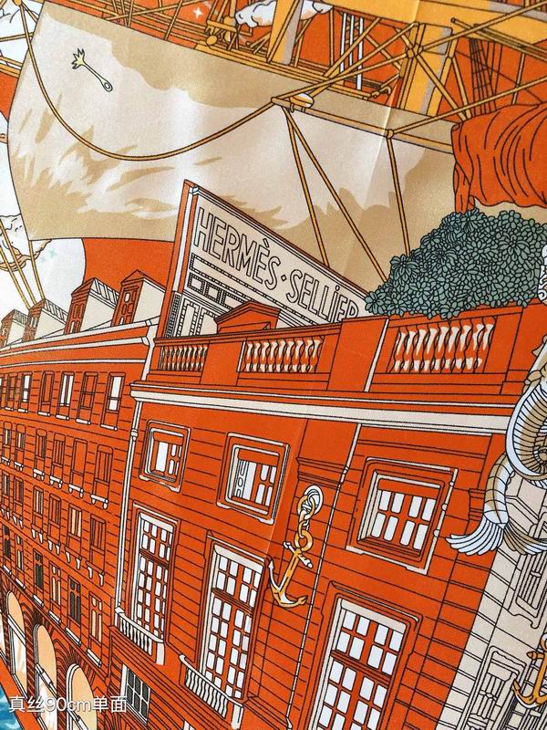 Hermes silk  scarf 90X90cm E02 (5)
