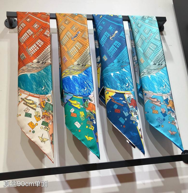 Hermes silk  scarf 90X90cm E02 (9)