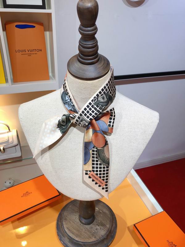 Hermes silk ribbon 5X86cm E10 (10)