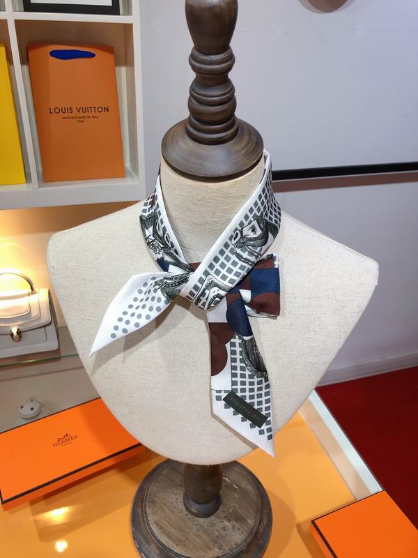 Hermes silk ribbon 5X86cm E10 (19)