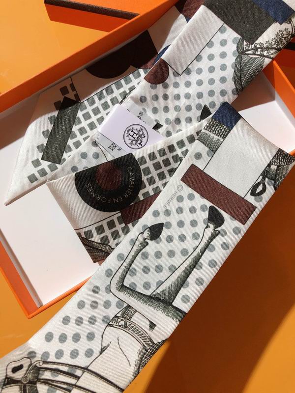 Hermes silk ribbon 5X86cm E10 (21)