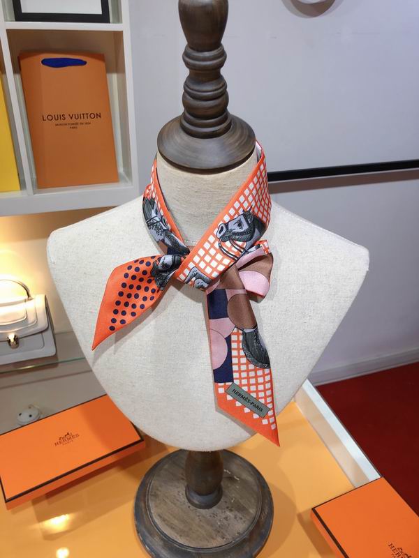 Hermes silk ribbon 5X86cm E10 (28)