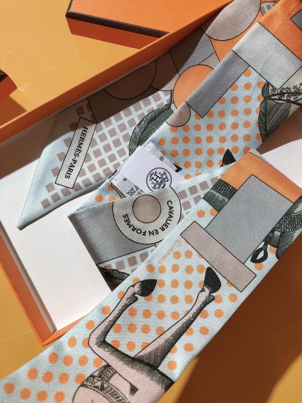 Hermes silk ribbon 5X86cm E10 (3)