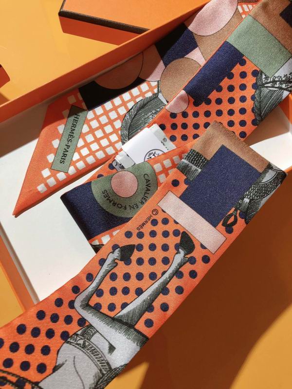 Hermes silk ribbon 5X86cm E10 (30)