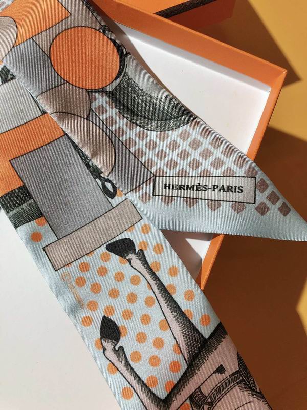 Hermes silk ribbon 5X86cm E10 (4)