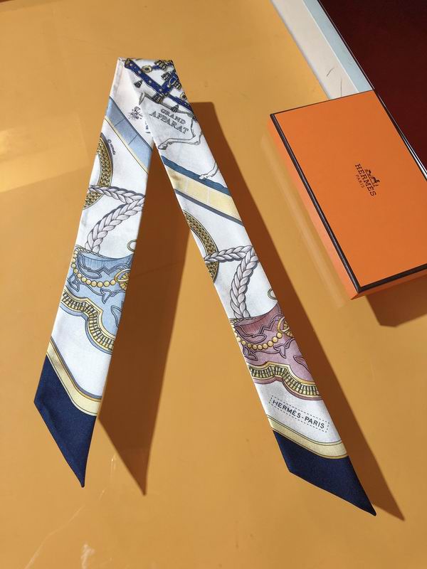 Hermes silk ribbon 5X86cm E13 (11)