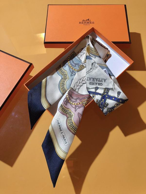 Hermes silk ribbon 5X86cm E13 (15)