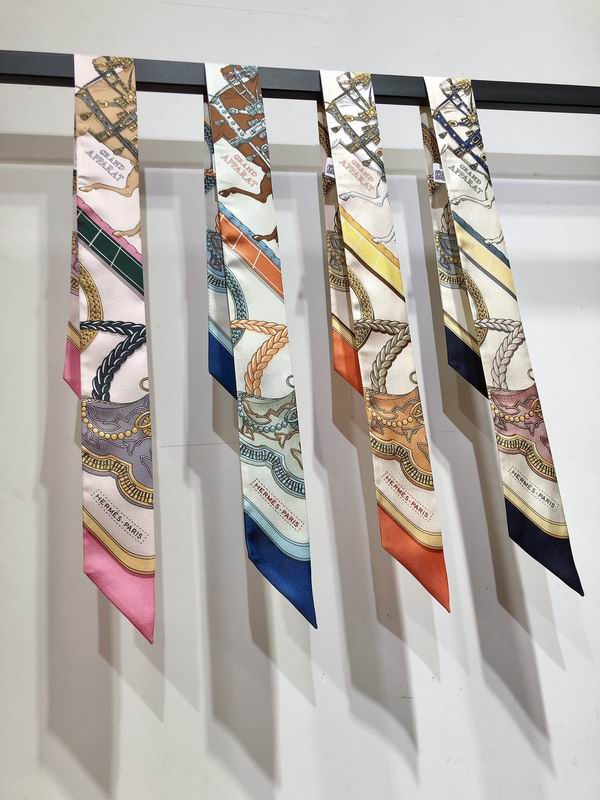 Hermes silk ribbon 5X86cm E13 (18)
