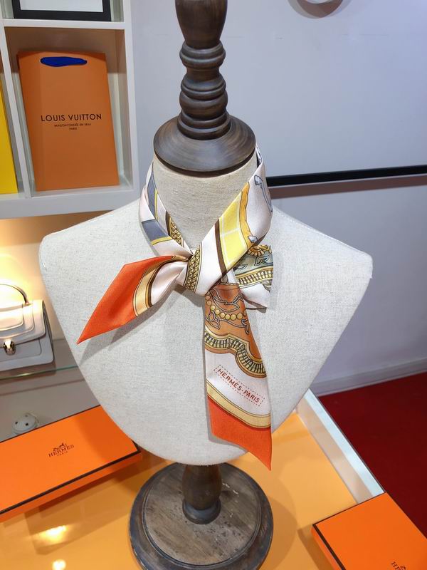 Hermes silk ribbon 5X86cm E13 (19)