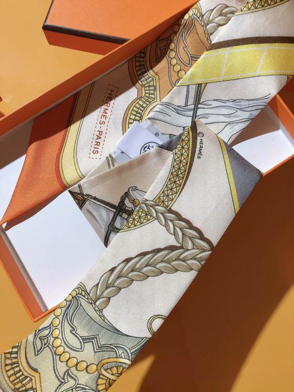 Hermes silk ribbon 5X86cm E13 (21)