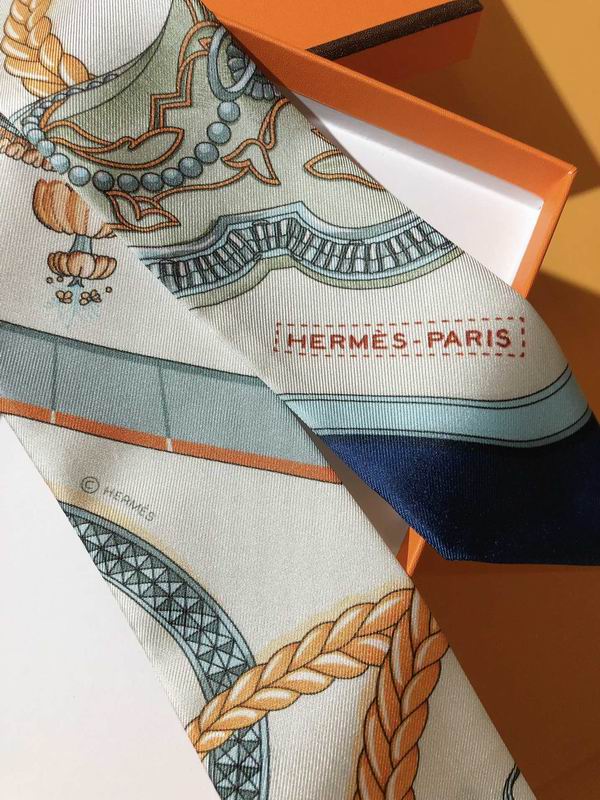 Hermes silk ribbon 5X86cm E13 (4)