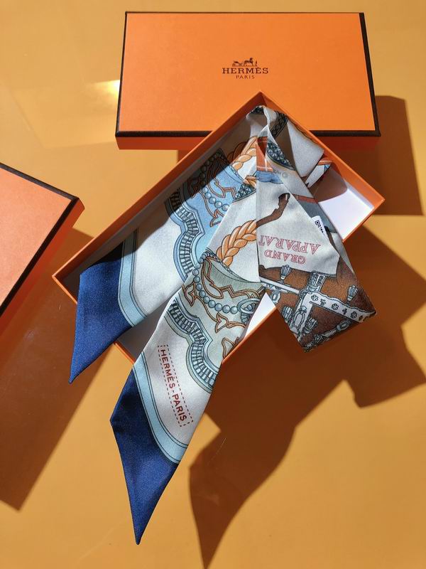 Hermes silk ribbon 5X86cm E13 (6)