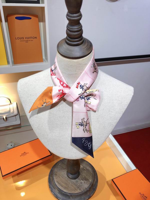 Hermes silk ribbon 5X86cm E14 (1)