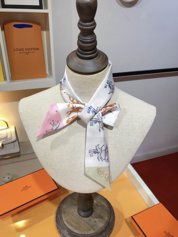 Hermes silk ribbon 5X86cm E14 (10)