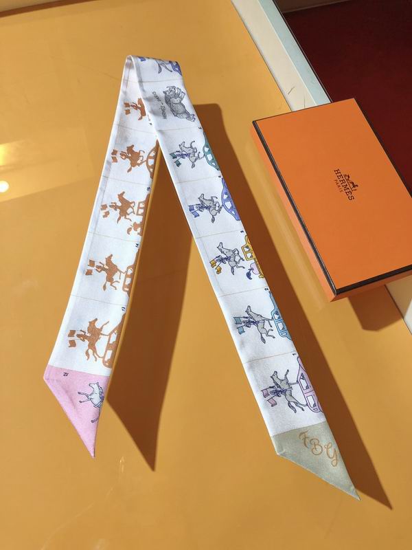 Hermes silk ribbon 5X86cm E14 (11)