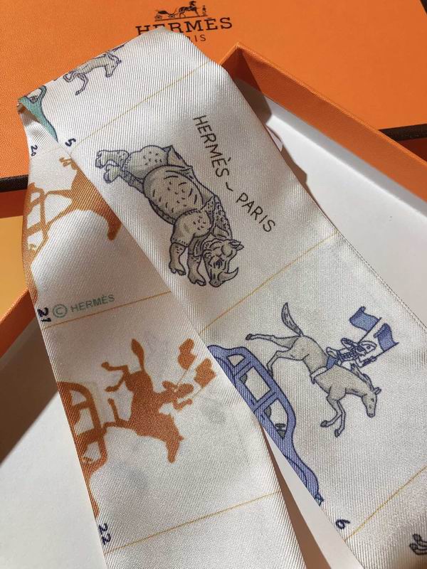 Hermes silk ribbon 5X86cm E14 (13)