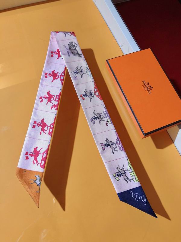Hermes silk ribbon 5X86cm E14 (2)