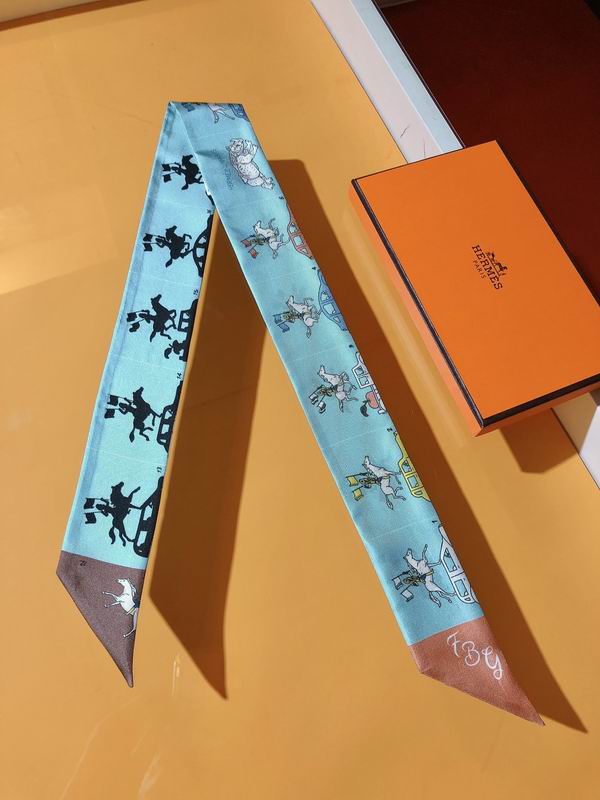 Hermes silk ribbon 5X86cm E14 (20)