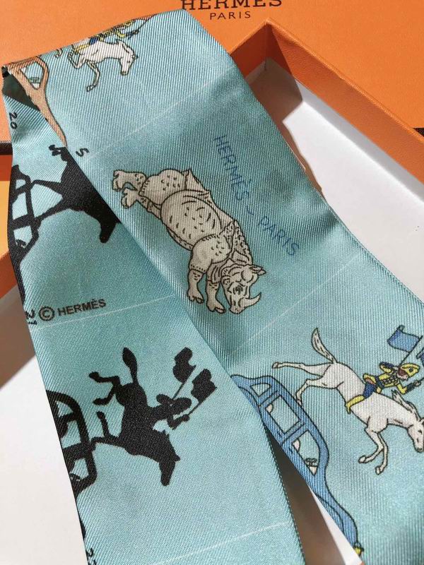 Hermes silk ribbon 5X86cm E14 (22)