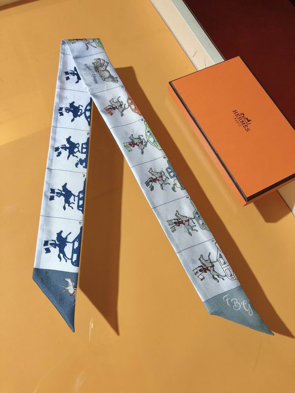 Hermes silk ribbon 5X86cm E14 (29)