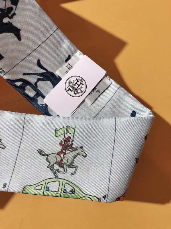 Hermes silk ribbon 5X86cm E14 (32)