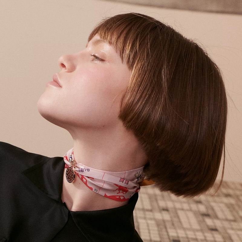 Hermes silk ribbon 5X86cm E14 (7)