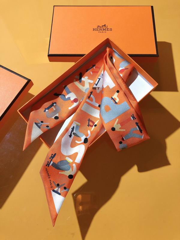 Hermes silk ribbon 5X86cm E17 (18)