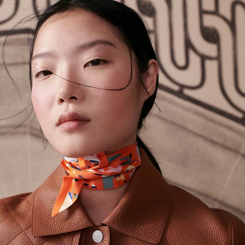 Hermes silk ribbon 5X86cm E17 (19)