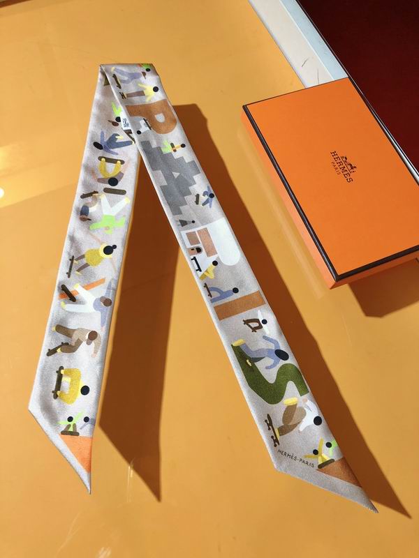 Hermes silk ribbon 5X86cm E17 (23)
