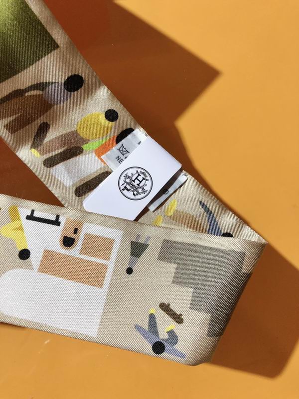 Hermes silk ribbon 5X86cm E17 (26)