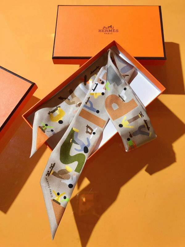 Hermes silk ribbon 5X86cm E17 (27)