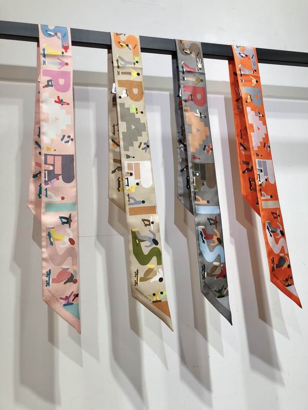 Hermes silk ribbon 5X86cm E17 (3)