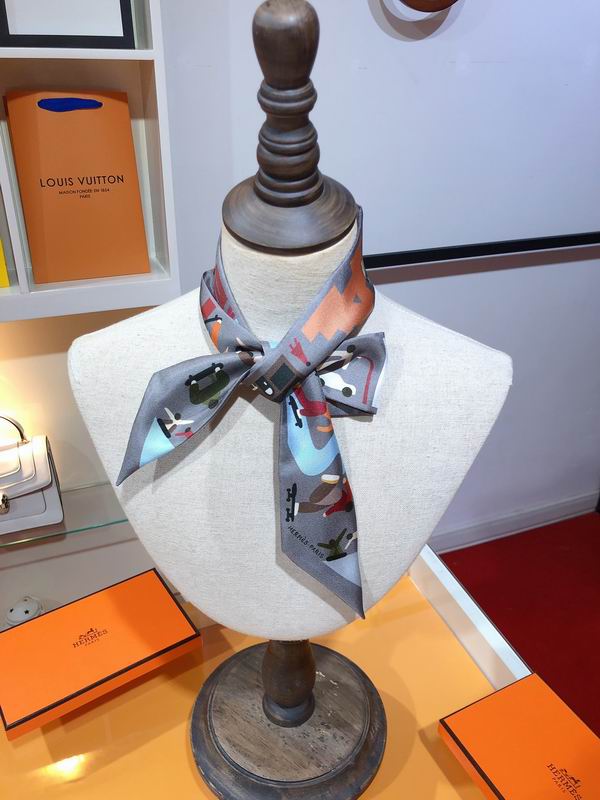 Hermes silk ribbon 5X86cm E17 (4)