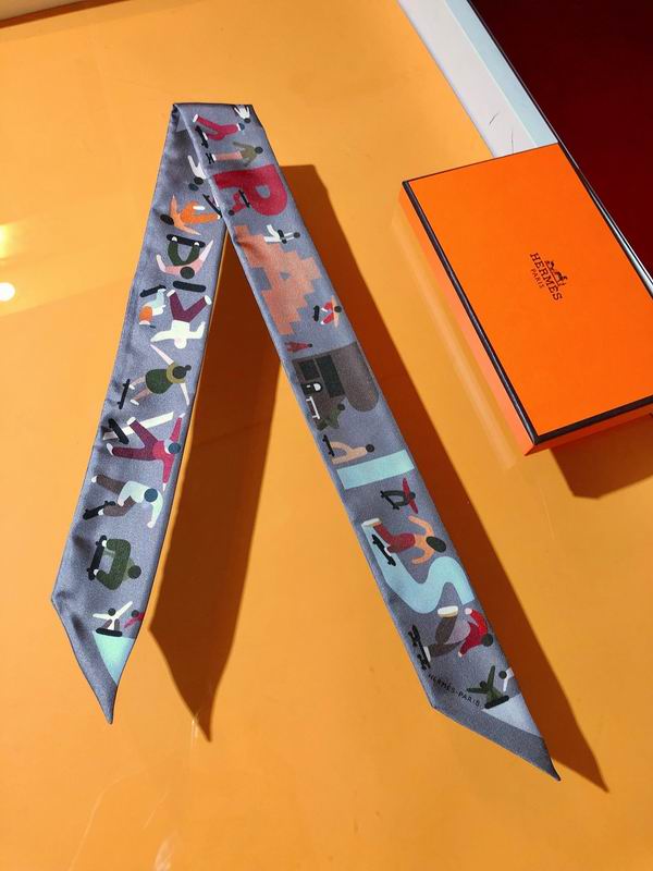 Hermes silk ribbon 5X86cm E17 (5)