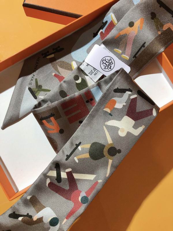 Hermes silk ribbon 5X86cm E17 (6)