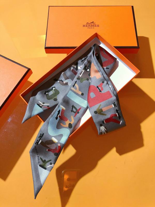 Hermes silk ribbon 5X86cm E17 (9)