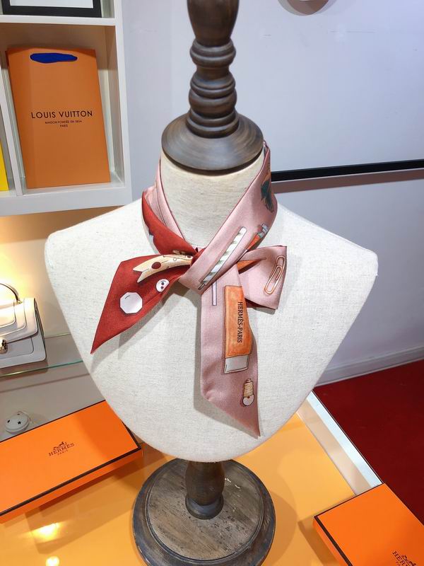 Hermes silk ribbon 5X86cm E18 (1)