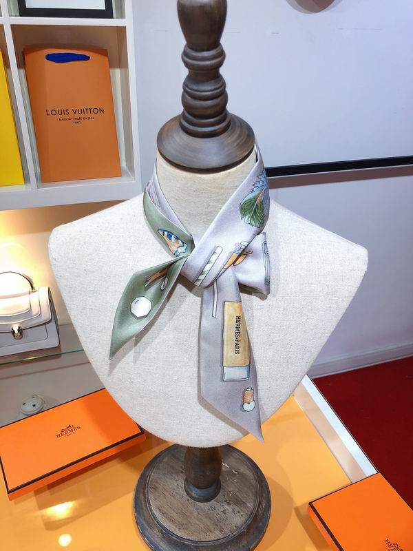 Hermes silk ribbon 5X86cm E18 (10)