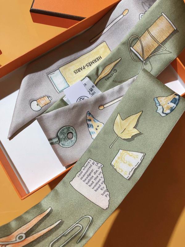 Hermes silk ribbon 5X86cm E18 (12)