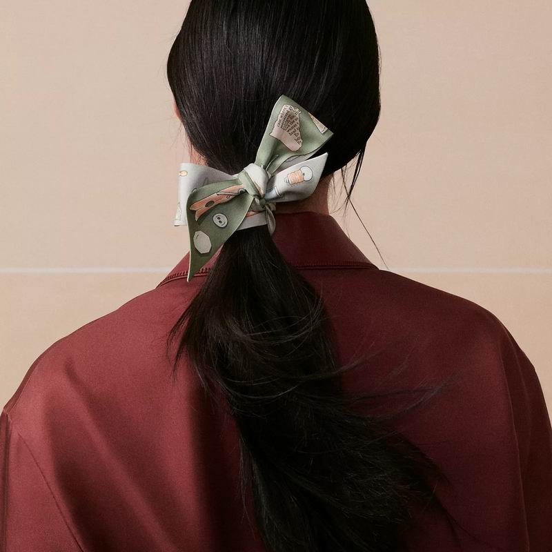 Hermes silk ribbon 5X86cm E18 (16)