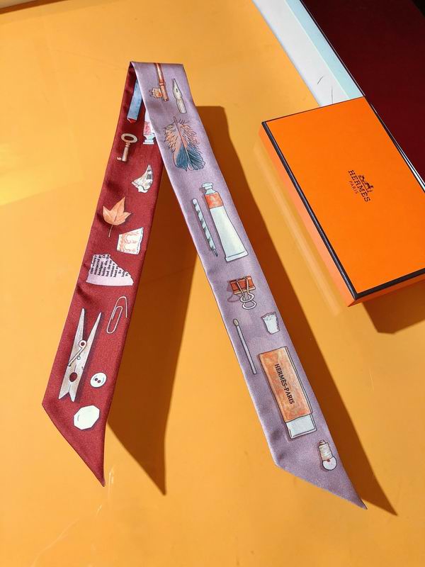 Hermes silk ribbon 5X86cm E18 (2)