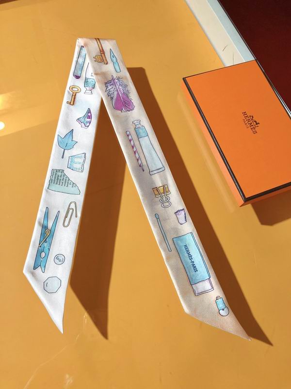 Hermes silk ribbon 5X86cm E18 (20)