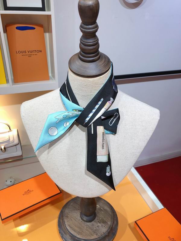 Hermes silk ribbon 5X86cm E18 (26)