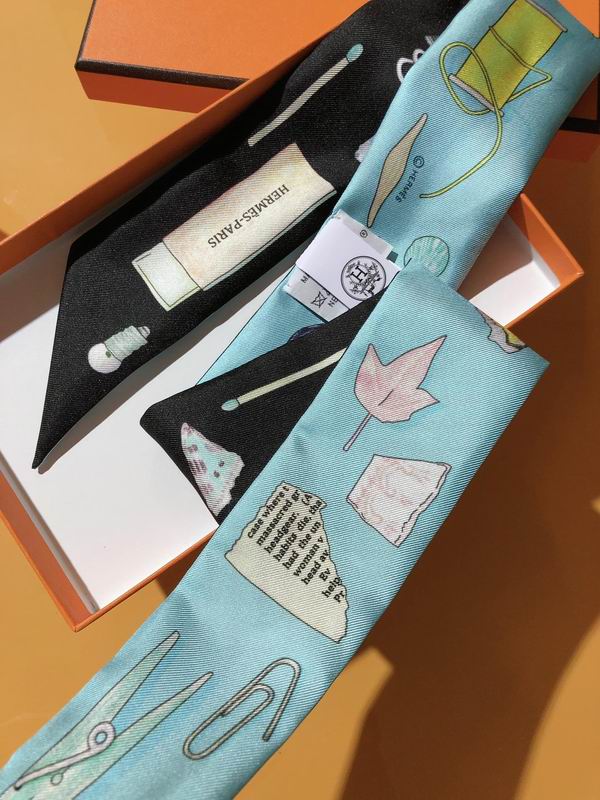 Hermes silk ribbon 5X86cm E18 (28)