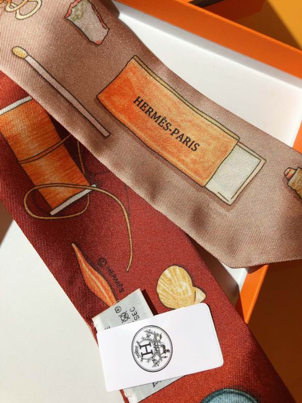 Hermes silk ribbon 5X86cm E18 (4)