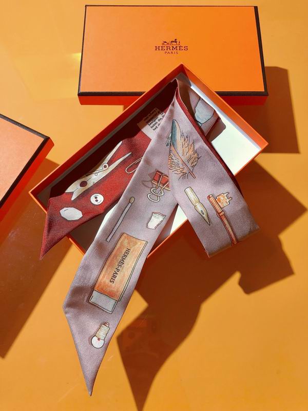 Hermes silk ribbon 5X86cm E18 (6)