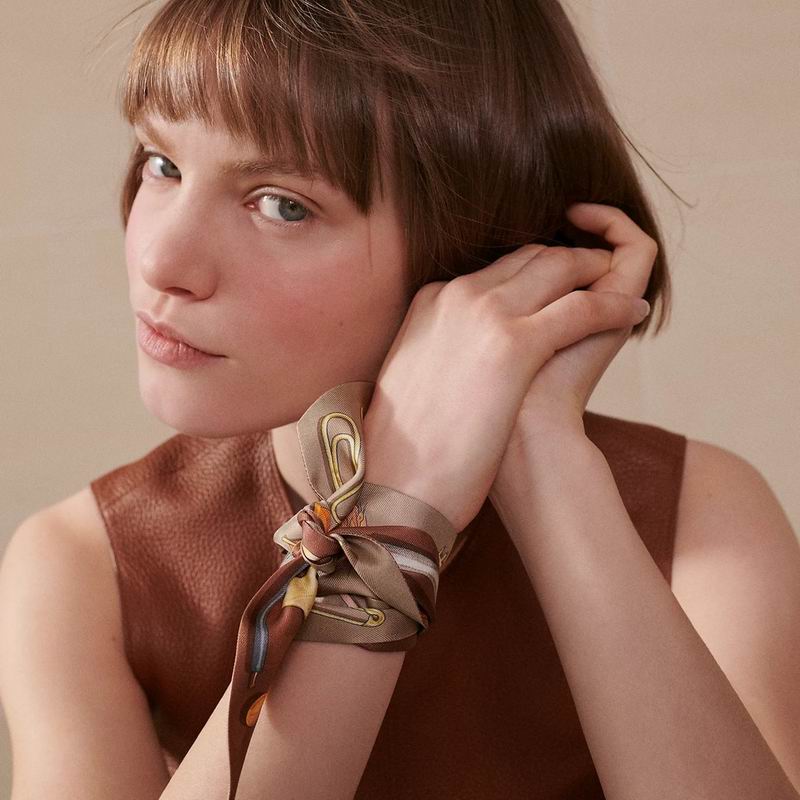 Hermes silk ribbon 5X86cm E18 (7)