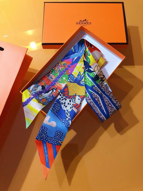 Hermes silk ribbon 5X86cm E19 (23)